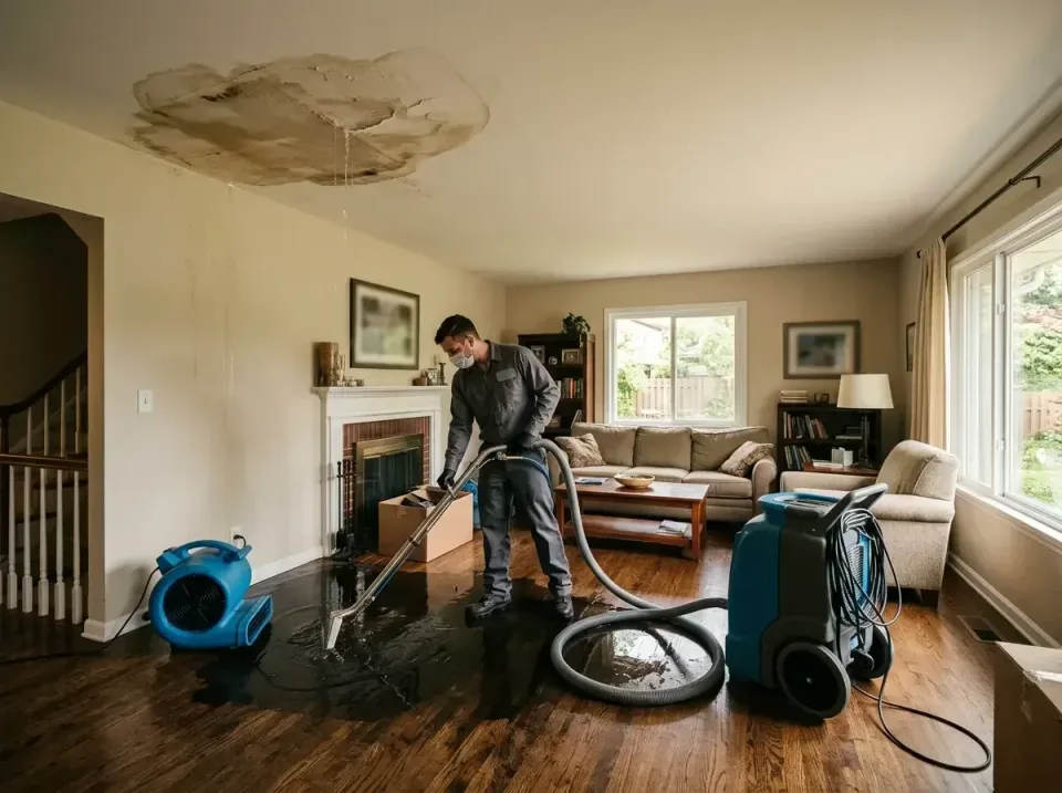 attic-pipe-burst-ceiling-drip-008 — frequently asked questions, Water Damage Restoration & Carpet Care in Virden, IL